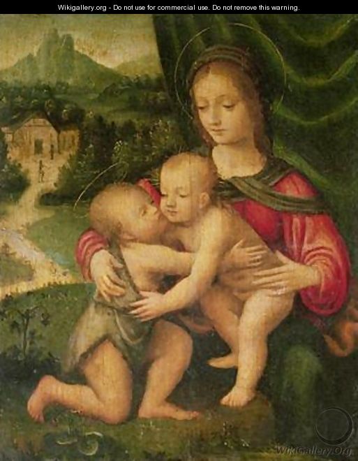 Madonna and Child with St John - Bernardino Luini