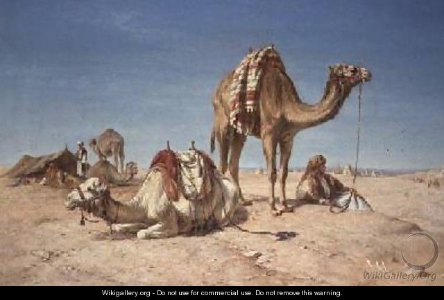 The halt in the desert 1867 - William Snr Luker