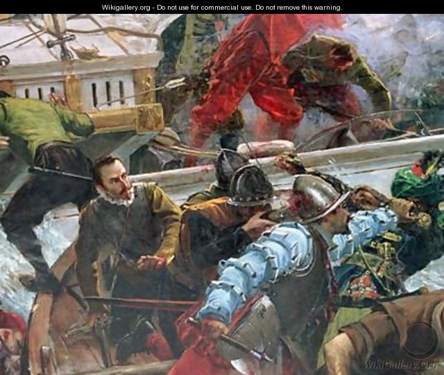 The Battle of Lepanto of 1571 - Juan Luna y Novicio