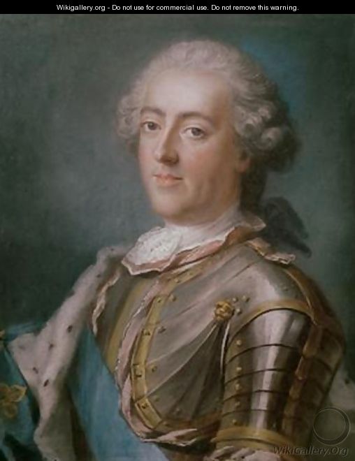 Portrait of Louis XV 1710-74 King of France - Gustav Lundberg