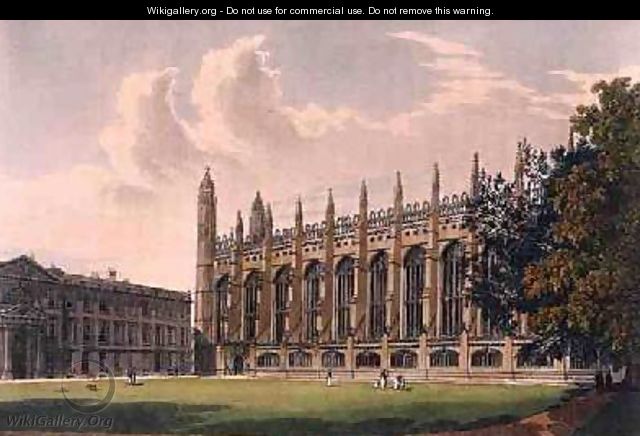 South Side of Kings College Chapel - Frederick Mackenzie