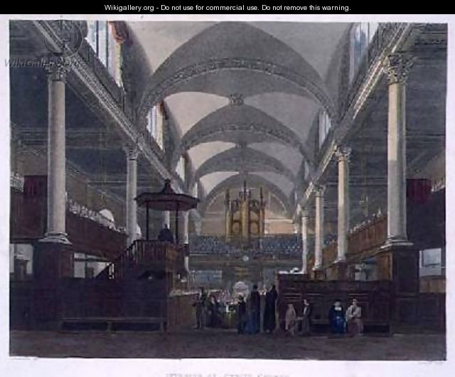 Interior of Christ Church - Frederick Mackenzie