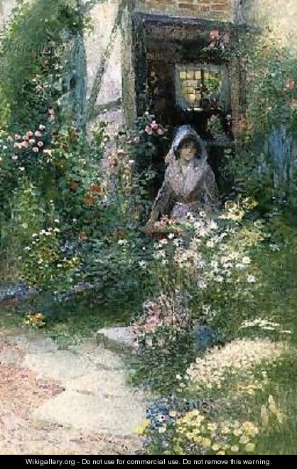 By the Cottage Door - Thomas Mackay