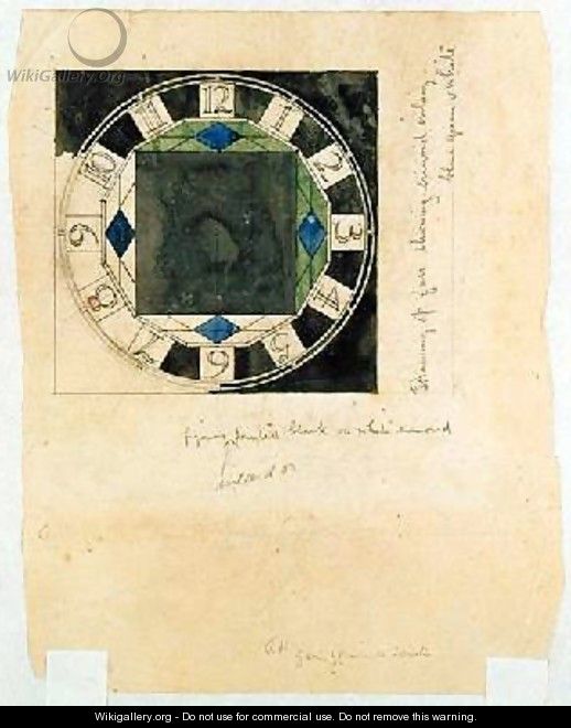 Design for a clock face 1917 - Charles Rennie Mackintosh