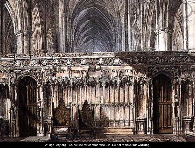 The Screen of Edward the Confessor - Frederick Mackenzie