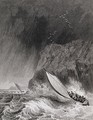 The boats off Walden Island in a snow storm - Captain George Francis Lyon