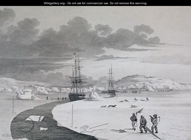 Cutting into Winter Island - Captain George Francis Lyon