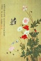 Poppies Butterflies and Bees - Yuanyu Ma
