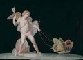 Cupid led by butterflies - Michelangelo Maestri