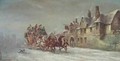 A Stage Coach Arriving at the Star Inn in Winter - John Charles Maggs