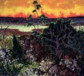 Landscape with a Red Cloud 1913-14 - Konrad Magi