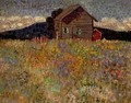 Small Wooden House in a Flowering Meadow 1909 - Konrad Magi