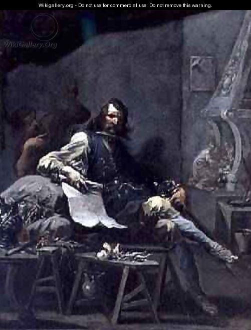 Satire on a Nobleman in Misery 1719-1725 - Alessandro Magnasco