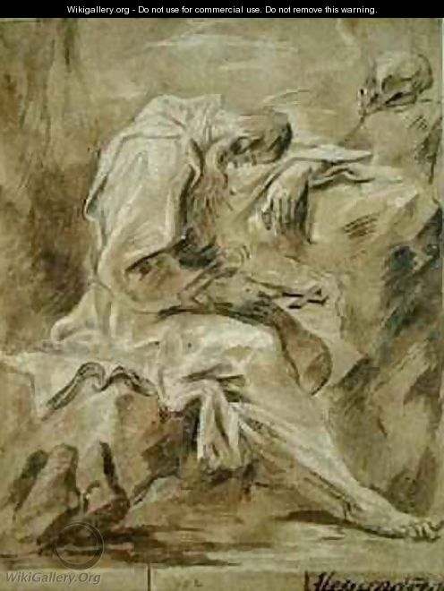 Hermit - Alessandro Magnasco - WikiGallery.org, the largest gallery in ...