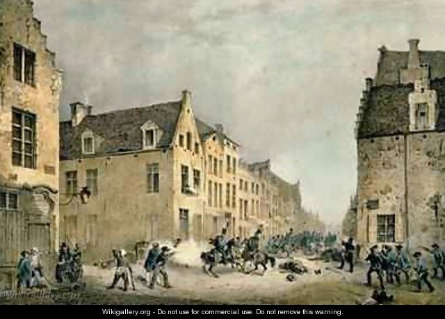 Diversion of a Dutch Division at the Porte de Flandre - Jean-Baptiste Madou
