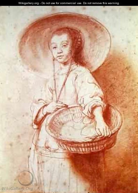 Young Girl with a Basket - Nicolaes Maes