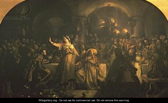 Banquet Scene from Macbeth 1840 - Daniel Maclise