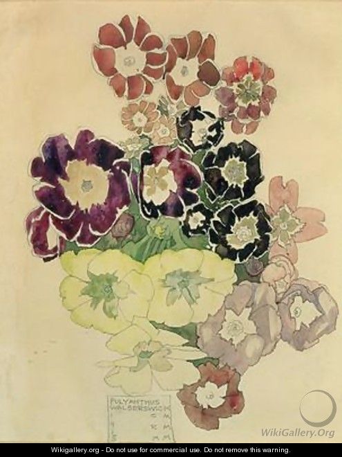 Polyanthus Walberswick 1915 - Charles Rennie Mackintosh