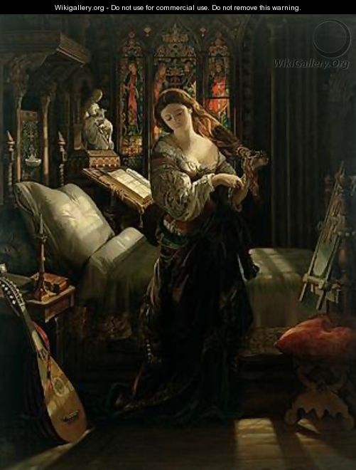 Madeline after Prayer 1868 - Daniel Maclise