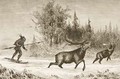 A Native American Moose hunting in the North Western Territory 1880 - Reverend Samuel Manning