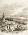 Sandy Hook New Jersey seen from the lighthouse in the 1870s 1880 - Reverend Samuel Manning