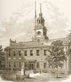 County Court House or Independence Hall Philadelphia Pennsylvania 1880 - Reverend Samuel Manning