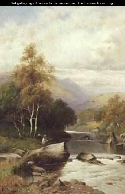 A Quiet Spot in the Festiniog Valley Wales 1909 - William Henry Mander