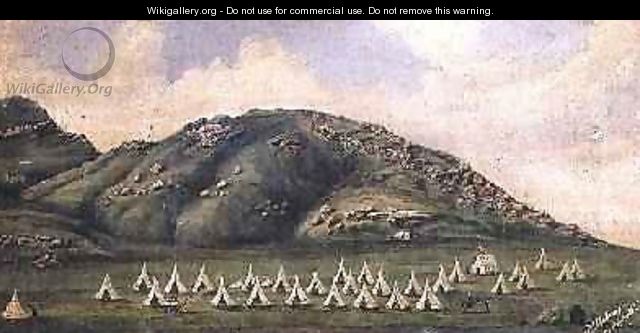 Military encampment Mafeking Basutoland 1885 - J Mahoney