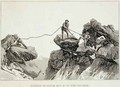 Descending the Western Arete of the Pointe des Ecrins from The Ascent of the Matterhorn engraved by Edward Whymper 1840-1911 - (after) Mahoney, James