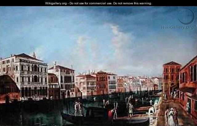 A View of the Grand Canal Venice Looking South-East from the Palazzo Michiel dalle Colonne to the Fondaco dei Tedesci - (follower of) Marieschi, Michele
