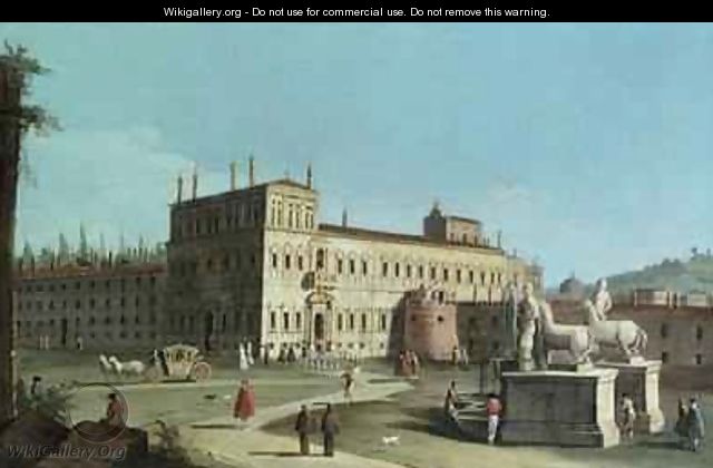 View of the Palazzo del Quirinale Rome - Michele Marieschi