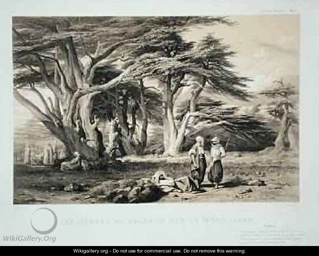 The Cedars of Lebanon - Prosper-Georges-Antoine Marilhat