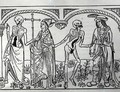 Death taking the Bishop and the Nobleman from the Danse Macabre - Guy Marchant