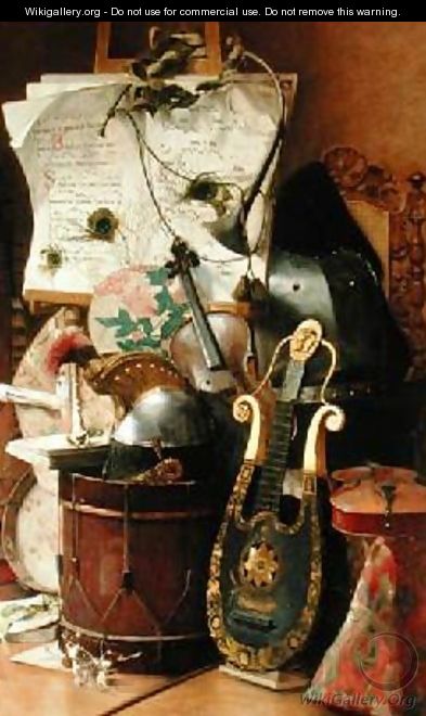 Still Life of Instruments 1889 - Elisa Marechalle