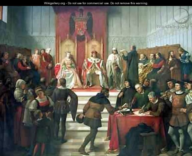 Catholic Rulers Administering Justice 1860 - Victor Manzano y Mejorada