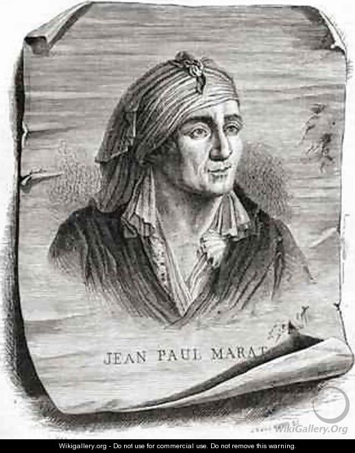 Portrait of Jean Paul Marat - (after) Mar, Leopold