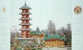 Japanese Tower in the Royal Park at Laeken Belgium 2 - (after) Marcel, Alexandre Auguste Louis