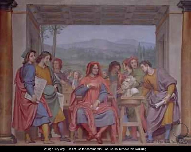 Lorenzo de Medici 1449-92 surrounded by artists - Giovanni Giovanni da San (Mannozzi)