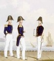 Pursers and Captains Clerk plate 7 from Costume of the Royal Navy and Marines - L. and Eschauzier, St. Mansion