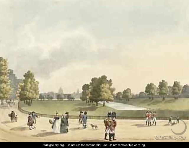 A View in St Jamess Park of the Horse Guards and St Pauls Taken from Buckingham House - (after) Manskirch, Franz Joseph