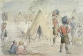 Highland Regiment in Camp - John Leech