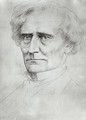 Portrait of Hector Berlioz - Alphonse Legros