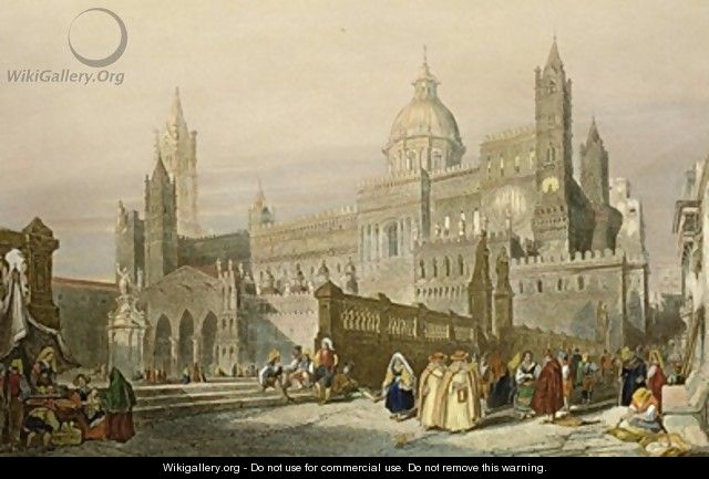 The Cathedral at Palermo Sicily - William Leighton Leitch