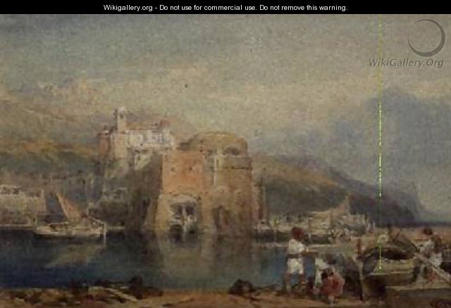 Sicilian Harbour Scene - William Leighton Leitch