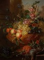 Still Life of Fruits and Flowers - Willem van Leen