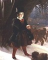 Returning from School a Winters Day - Charles Lees