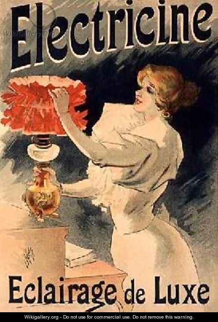 Reproduction of a poster advertising Electricine Luxury Lighting - Lucien Lefevre
