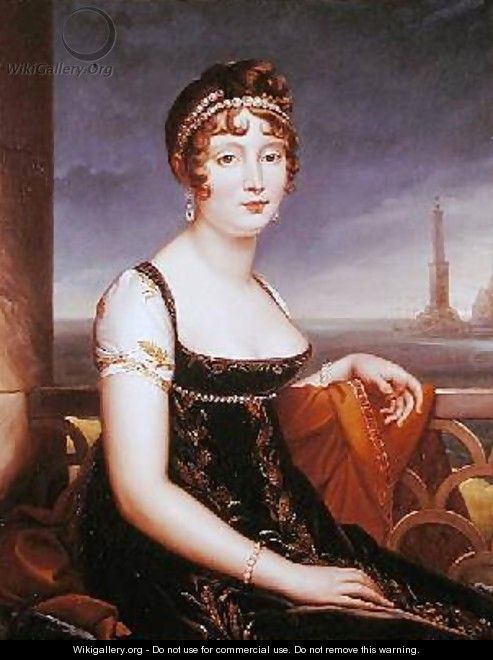 Portrait of Caroline Bonaparte 1782-1839 Queen of Naples - (attr. to) Lefevre, Robert