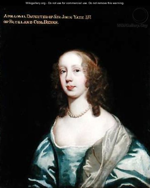 Portrait of Apollonia daughter of Sir John Yate - Sir Peter Lely