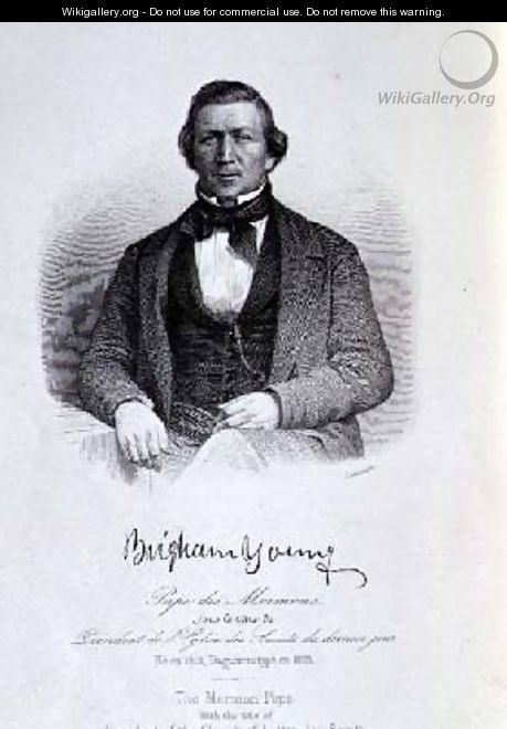 Portrait of Brigham Young 1801-77 - Lemaitre